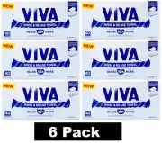 240 x Kleenex VIVA Rinse Reuse Sheet Towels Paper Based Napkins Towel (6 x Pk40)