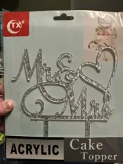 New Mr & Mrs Cake Topper