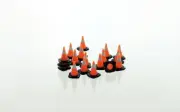1:64 18 Pack Traffic Cones 3D to Scale Diorama Display Farm