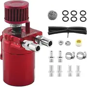 Generic Oil Catch Can Tank Kit,300ml Tank Reservoir Kit with Breather Filter | Oil Separator Can for Engine, Aluminum Oil Catcher Tank Reservoir Kit