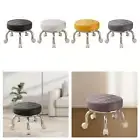 360° Rotating Low Roller Seat Stool Pulley Wheels Stool Kids Round Multiuse