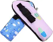 KOMBIUDA Travel Insulated Bottle Carrier Bag 2pcs Milk Bottle Cooler for Outdoor Activities