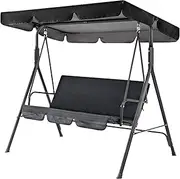 Swing Cushion - Outdoor Swing Cushion Patio | 3 Seater Swing Seat Cushion | Dust Protection, Waterproof, Anti-UV Frame 3-Person Outdoor Swing Chair (Chair Not Included)