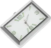 Car Clock Small Dashboard Clock Auto Clock Automotive Clock Automotive Watch Clock for Dashboar Car Interior Clock Vehicle Clock Car Digital Clock Car Dashboard Watch Silver Alloy