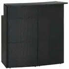 Garden Bar Table Black Wicker Rattan Outdoor Garden Patio Balcony Side Lounge