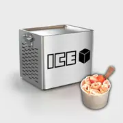ICE Flat Panned Rolled Ice Cream Fryer Stir Fry Style Ice Cream Rolls Maker