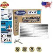 Durable Fixed Blade Aluminum Air Vent 31.6" x 15.6" for Seamless Installation