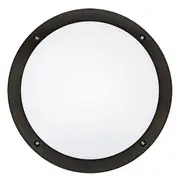Hardy LED Round Standard Bunker Light Black | Brilliant Lighting