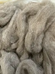80%LLAMA&20% Merino WOOL ROVING 0,5lb -8 Oz Craft, Spin, Felt, Knit, Weave