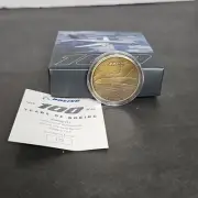 BOEING 737 100 Years Of Centennial Celebration Rare Bronze Coin W/ Box
