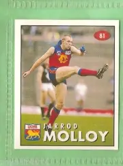 1996 AFL SELECT STICKER #81 JARROD MOLLOY, FITZROY LIONS