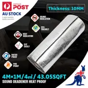 4*1M Fireproof Insulation Auto Sound Deadening Deadener Mat For Honda Nissan