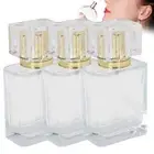 50ml Refillable Perfume Bottle Glass Spray Liquid Empty Atomizer Container Gold