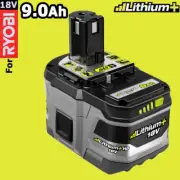 9.0Ah For Ryobi One + Plus RB18L50 18V P109 Li-ion Battery P108 P105 P104 LED