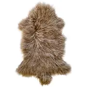 Naturally Sheepskins 90cm Mocha Mongolian Sheepskin Rug - Single