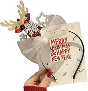 [Generic] Cute Christmas Headbands,Headwear Holiday - Girls Photo Prop Booth Headbands For Christmas Party Supplies