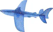 ifundom 1 Set Shark Plane Outside Toys Flying Birthday Glider Plane Toy Outdoor Playset Toy for Manual Throwing Airplanes Children Toys Blue Eva
