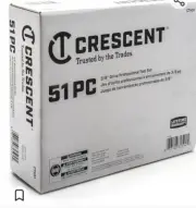 Crescent 51 Piece Mechanic Tool Set SAE and METRIC $95.00