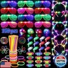150PCS Glow in the Dark Party Supplies for Kids Adults, Light Up Party Favors