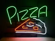 Delicous Pizza 24"x20" Neon Sign Wall Store Open Light Lamp With Dimmer