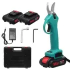 Electric Cordless Pruning Shears Secateur Branch Scissor Cutter Pruner+2 Battery