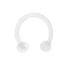 Horseshoe Retainer Bio-flex with Clear Balls 16ga