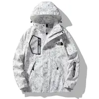 在飛比找蝦皮購物優惠-TNF迷彩衝鋒衣男女款運動戶外防風防水登山外套