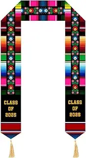 [Moutina] Mexican Sash for Graduation 2025 | Mexican Graduation Stole Class of 2025 - Serape Stole | Estolas Para Graduación 2025 Mexicanas, Graduation Stole 2