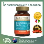 HERBS OF GOLD BROMELAIN FORTE 60C + FREE & FAST SAME DAY SHIPPING