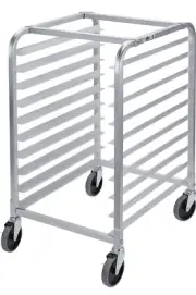 Profeeshaw Bun Pan Bakery Rack 10 Tier with Wheels, Aluminum Racking Trolley for