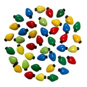 Buttons Galore Christmas Lights Super Value Pack Craft Buttons, Red 50 Pack