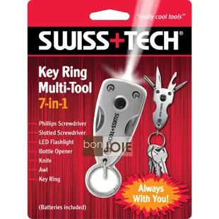 Swiss+Tech 7 合 1 Key Ring Multi-tool 隨身迷你工具組 (含 LED燈) 7-in-1
