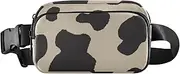 [Amooorous] Brown Leopard Print Cute Fanny Waist Pack for Men Women Multipurpose Crossbody Sport Bag with Adjustable Strap for Travel Vacation Running, brown leopard print, 1 size