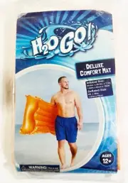 H2O GO Deluxe Comfort Mat ORANGE Float Ages 12+ 64.6" x 24.8" x 7.1" NEW SEALED