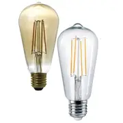 40 Pack LV Luce LED 8W Dimmable Filament E27 ST64 Vintage Retro Style Light Bulb