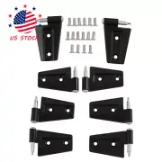 Steel Door Hinge Kit Inside&Outside 16PCS for 2007-2018 Jeep Wrangler JK 3.6L 5