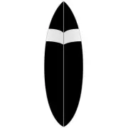 Versa Traction clear DECK grip tape PADS 6'6" short surf boards RRP$115