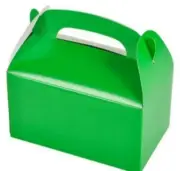 6 Green Party Treat Gift Boxes Birthday Party Favors Goody Bags Treats Prizes