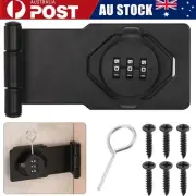 3 Digits Combination Cabinet Password Hasp Lock Door Security Slide Latch Lock