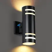 Dusk to Dawn Wall Light 1 Pack, Modern Outdoor Wall Lights with LED Bulbs, Cy...