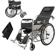 Rolling Walkers Transport Wheelchair Lightweight Folding Caretaker Convenience Mobility Device Mobility Device Wheel Chair Self Propelled Self-Propelled Wheelchair