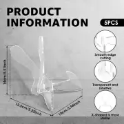 5Pcs Acrylic Bowl Display Stand X Shape Acrylic Plate Stand Clear Bowl AU`-
