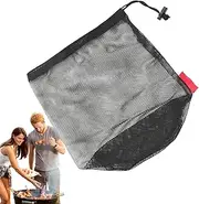 Mesh Drawstring Bag - Adjustable Ventilated Drawstring Bag,Washable Sack Pack, Laundry Sack Stuff Bag for Laundry, Gym Clothes, Swimming, Camping
