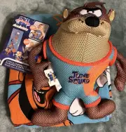 Space Jam 2 Piece Scrubby & Bath Towel Set New With Tags Tasmanian Devil