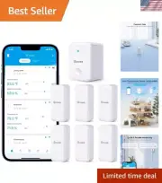 Accurate 6-Pack WiFi Indoor Sensors - Monitor Temperature & Humidity Anywhere