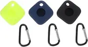 Uonlytech 3Pcs Silicone Protective Case for Tile Mate Tracker Durable Lightweight and Compact Design and Keychain Accessory for Everyday Use