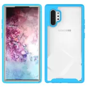 MCC Shockproof Bumper Case Samsung Galaxy Note10+ Plus Clear Back Cover [Sky Blue]