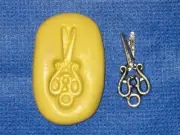 Scissors Charm Silicone Push Mold 943 For Jewelry Craft Chocolate Resin Clay