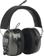 Safety Works 10121816 MP3/AM/FM Digital Radio Ear Muffs, Black