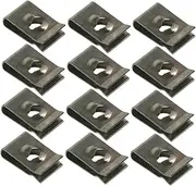 iplusmile 50pcs U Shaped Car Retainer Clips Durable Fasteners for Automotive Modifications Reliable Bumper Fasteners for Enhanced Appearance and Protection Easy to Install